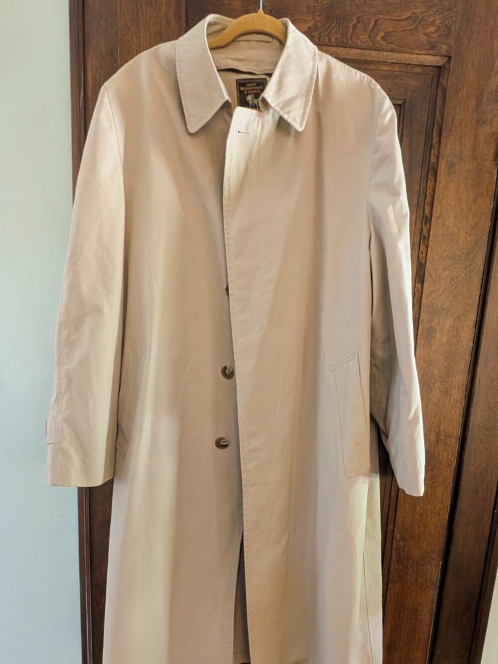 Classic Hart Schaffner Marx Trench Coat 42R